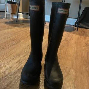 HUNTER RAIN BOOTS - MATTE BLACK
